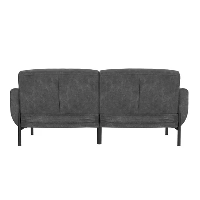 Ash Futon Distressed Faux Leather - Room & Joy 13 Ash Futon Distressed Faux Leather - Room & Joy - Image 13