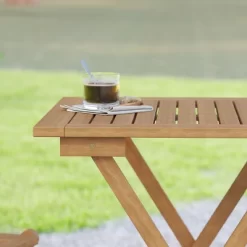 Emma And Oliver Portable Natural Solid Acacia Wood Folding Patio Side Table For Indoor And Outdoor Use -Cozy Living Deals Store GUEST 0ffef11b eb18 4d85 9d78 64834b335401