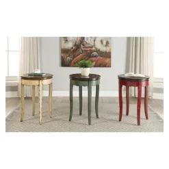 Fuchs Vintage Style Side Table White - HOMES: Inside + Out
