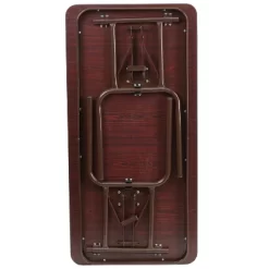Emma And Oliver 4-Foot Mahogany Melamine Laminate Folding Banquet Table 14 Emma And Oliver 4-Foot Mahogany Melamine Laminate Folding Banquet Table -Cozy Living Deals Store GUEST 108c796a 6b07 4d5d a244 f90042e2b408