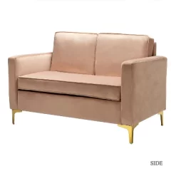 Eldoria Sofa Loveseat With Gold Stainless Leg | Karat Home 28 Eldoria Sofa Loveseat With Gold Stainless Leg | Karat Home -Cozy Living Deals Store GUEST 11432fea eb4d 4e2d a30f f2d2302045db