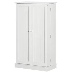 HOMCOM 41" Farmhouse Kitchen Pantry, Freestanding 2 Door Storage Cabinet With Adjustable Shelves For Living Room And Dinning Room,White -Cozy Living Deals Store GUEST 119c955d 8665 447d a40e 8cb8b7be5aaa