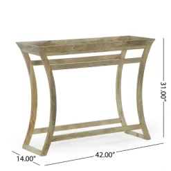 Meagher Rustic Handcrafted Mango Wood Console Table Natural - Christopher Knight Home -Cozy Living Deals Store GUEST 11a441b5 7583 4513 919b f6b7a4827d4a