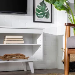 Modern Contemporary Simple Wood Storage Console TV Stand For TVs Up To 65" - Saracina Home -Cozy Living Deals Store GUEST 121471b3 799a 4e6f b3b0 9c049d14972d