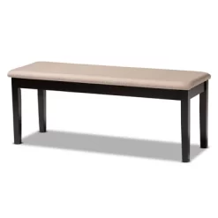 Teresa Fabric Upholstered And Wood Dining Bench - Baxton Studio -Cozy Living Deals Store GUEST 12824594 7a29 4d2a a333 9dc0bdee18d4