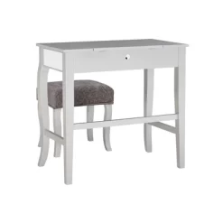 Harper Vanity Set Silver - Linon -Cozy Living Deals Store GUEST 1384364d 6c39 4d36 a2ad 159d254b83fc