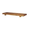 29"x2" Eleganto Teak Wood Bathtub Storage Caddy Natural - EcoDecors