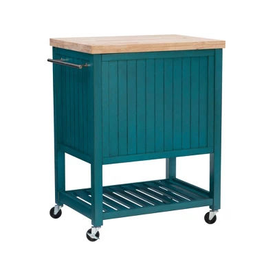 Abigail Kitchen Cart Teal - Powell Company 8 Abigail Kitchen Cart Teal - Powell Company - Image 8