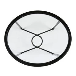 Dickinson Metal/Glass Oval Side Table Black - Aiden Lane -Cozy Living Deals Store GUEST 13c25cd9 a73a 48ad 8b7f 3ba8e73bc3db