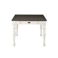 Joanna Two-Toned Extendable Dining Table Ivory/Charcoal - Steve Silver Co. -Cozy Living Deals Store GUEST 13c41158 452e 4ed2 b186 318287644e06