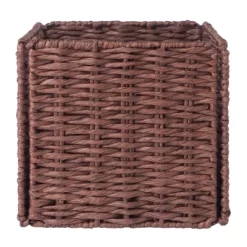3pc Tessa Woven Rope 3 Small Basket Set Walnut - Winsome -Cozy Living Deals Store GUEST 13e78922 ac91 4f9a bd7b df20151ece90