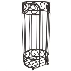 Home Basics Scroll Collection Bath Tissue Reserve Toilet Paper Roll Holder Stand, Bronze -Cozy Living Deals Store GUEST 14538f64 79f8 4e3e 9627 c6f10cd180c7
