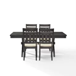 Hayden 5pc Extendable Dining Set With 4 Slat Back Chairs Slate - Crosley -Cozy Living Deals Store GUEST 14987e11 97de 47e6 83b1 80cab76657f8