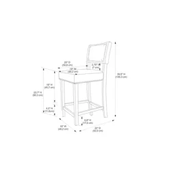24" Brook Counter Height Barstool - Linon 21 24" Brook Counter Height Barstool - Linon -Cozy Living Deals Store GUEST 14eb4f09 ed66 481f 9235 5161d768fec6