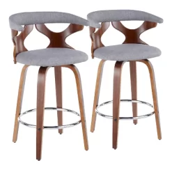 Set Of 2 Gardenia Upholstered Counter Height Barstools - Lumisource -Cozy Living Deals Store GUEST 14f224a8 35b0 4e18 8f7b 46c4fb646dca