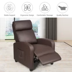 Recliner Massage Chair, Ergonomic Adjustable Single Sofa With Padded Seat BlackBrownGray -Cozy Living Deals Store GUEST 151d9c34 16e8 406a 9d92 0d8c74d68cf9