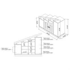 Barstead Wood Staircase Shoe Cabinet In Gray Oak - Furniture Of America -Cozy Living Deals Store GUEST 159730de bf74 4352 9d69 36938f7f722d