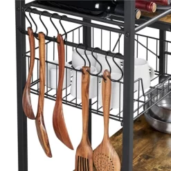 Yaheetech Kitchen Storage Shelves With 10 Hooks -Cozy Living Deals Store GUEST 15bc0114 1e7a 4d74 850b 49f255b842d4