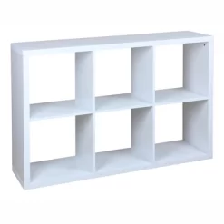 Home Basics 6 Open Cube Organizing Wood Storage Shelf -Cozy Living Deals Store GUEST 15f6d180 7fd3 4b9c 8b03 880ba0c65193