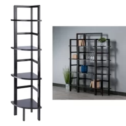 Aiden Corner Bakers Rack Coffee - Winsome Wood -Cozy Living Deals Store GUEST 163ed537 dd3c 4c17 aaaf d3204aa01c08