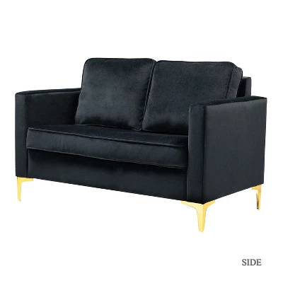 Eldoria Sofa Loveseat With Gold Stainless Leg | Karat Home 19 Eldoria Sofa Loveseat With Gold Stainless Leg | Karat Home - Image 19