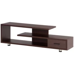 HOMCOM Modern TV Stand For TVs Up To 45", TV Cabinet With Storage Shelf And Drawer, Entertainment Center For Living Room Bedroom, Walnut -Cozy Living Deals Store GUEST 1700225b d52a 4420 ae16 3b9fb36db80d