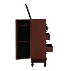 Tierra Contemporary Jewelry Armoire Merlot Brown - Powell Company -Cozy Living Deals Store GUEST 175af95f 4e72 4d73 b467 dd797fcce098