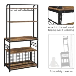 Yaheetech 65" Wine Bakers Rack Freestanding Wine Rack With Glass Holder And Wine Storage, Rustic Brown 13 Yaheetech 65" Wine Bakers Rack Freestanding Wine Rack With Glass Holder And Wine Storage, Rustic Brown -Cozy Living Deals Store GUEST 18399283 7858 48a3 a5e3 a81ed179a21e