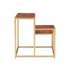 Camber 3 Tiered Plant Stand Side Table Gold - Powell Company -Cozy Living Deals Store GUEST 18681bcf ab6b 474c ba0a 33b2c1488cf5