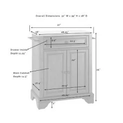 Lafayette Stone Top Portable Kitchen Island/Cart Black/White - Crosley -Cozy Living Deals Store GUEST 18cfe5b6 34e7 4985 9695 7ed6e9fc0019