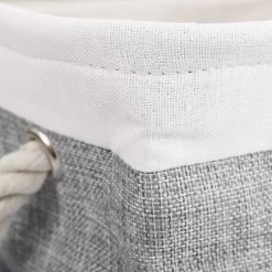 Unique Bargains Square Cotton Linen Fabric Towel Basket Decorative Storage Bins 1 Pc -Cozy Living Deals Store GUEST 18fbee02 859d 4cbb ae05 bc33301e6823