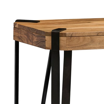 Alaterre Furniture Ryegate Metal And Wood TV Stand For TVs Up To 55" Natural Brown 1 Alaterre Furniture Ryegate Metal And Wood TV Stand For TVs Up To 55" Natural Brown