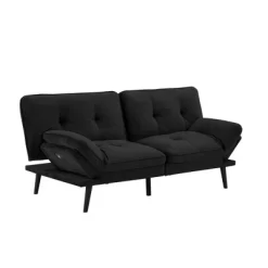 Finley Convertible Futon Sofa Bed Black - Serta -Cozy Living Deals Store GUEST 195b3815 37e6 4706 9d30 83892f388a69