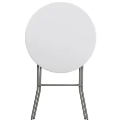Emma And Oliver 2.6-Foot Round Granite White Plastic Bar Height Folding Event Table -Cozy Living Deals Store GUEST 197e654a 514a 48e2 b3ce 2e089a3ff831