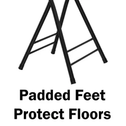 Hastings Home 24" Round Folding Stool With Padded Seat - Black 8 Hastings Home 24" Round Folding Stool With Padded Seat - Black -Cozy Living Deals Store GUEST 19fa3241 e7d8 4718 a25b 0216933a9d4d