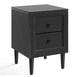 Costway Nightstand End Bedside Coffee Table Wooden Leg Storage Drawers BlackGrey 15 Costway Nightstand End Bedside Coffee Table Wooden Leg Storage Drawers BlackGrey -Cozy Living Deals Store GUEST 1a587668 3661 440c a578 be61026df172