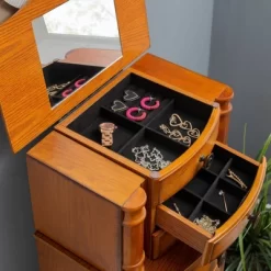 Marie Jewelry Armoire Oak - Powell Company -Cozy Living Deals Store GUEST 1a76cec4 9264 4758 ac56 07ff79f97986