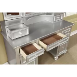 3pc Branson 9 Drawer Transitional Vanity Table Set - HOMES: Inside + Out 7 3pc Branson 9 Drawer Transitional Vanity Table Set - HOMES: Inside + Out -Cozy Living Deals Store GUEST 1aa95305 9b03 4481 a9c5 e11a6b16e271