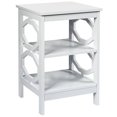 Costway 3-tier Nightstand Sofa Side End Accent Table Storage Display Shelf WhiteBlackEspressoGrey 13 Costway 3-tier Nightstand Sofa Side End Accent Table Storage Display Shelf WhiteBlackEspressoGrey - Image 13