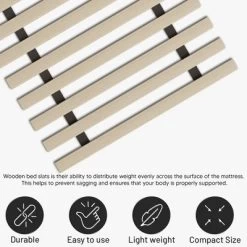 Continental Sleep, 1-Inch Extra Heavy Duty Horizontal Wooden Bunkie Board/Bed Slats. -Cozy Living Deals Store GUEST 1c1b71fc 4355 4152 81b1 fec4e24c70f6