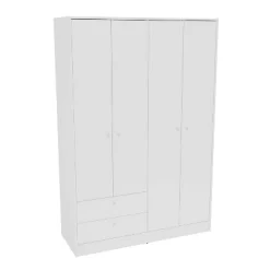 Denmark 4 Door 2 Drawer Wardrobe - Polifurniture -Cozy Living Deals Store GUEST 1ca0fde9 6b9b 40ef 9a78 1bf89a7920c8