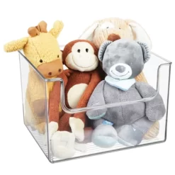 MDesign Open Front Plastic Storage Bin For Cube Furniture, 12" W, 4 Pack - Clear -Cozy Living Deals Store GUEST 1cd95db6 e8d1 4db1 8028 19cc0832ab4c