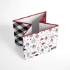 Bacati - Lumberjack Red/Black/Gray Boys Cotton Storage Box Large