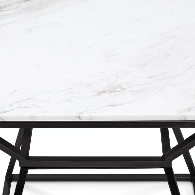 22" Audrey Marble Side Table - Adore Décor 4 22" Audrey Marble Side Table - Adore Décor - Image 4