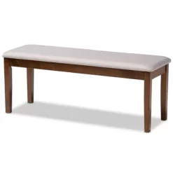 Teresa Fabric Upholstered And Wood Dining Bench - Baxton Studio -Cozy Living Deals Store GUEST 1e684b51 e874 4302 8f09 d5bd38f3820d