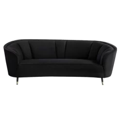92" Achim Sofa Black Velvet - Acme Furniture -Cozy Living Deals Store GUEST 1ea4eef0 70f3 479f b606 7bf2e50ed0f3