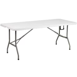 Emma And Oliver 6-Foot Bi-Fold Plastic Banquet And Event Folding Table With Handle -Cozy Living Deals Store GUEST 1eb91e04 2859 40e8 86bb 069d41477fa4