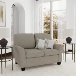 Lorena Upholstered Loveseat Greige - Hillsdale Furniture