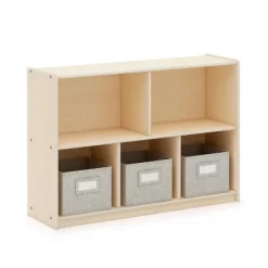 Guidecraft EdQ 2-Shelf 5-Compartment Storage - 30" -Cozy Living Deals Store GUEST 1f117bfc e21e 4097 9612 5aa7246acf05