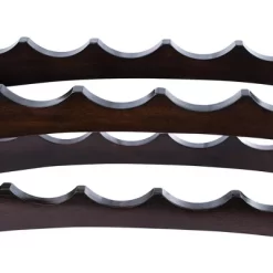 BIRDROCK HOME Stackable Wood Bottle Rack - 2 Wooden Wave Bars - Set Of 2-12 Bottle - Espresso -Cozy Living Deals Store GUEST 1f5bdec5 2114 4af1 a4d5 91e0d11a0bae